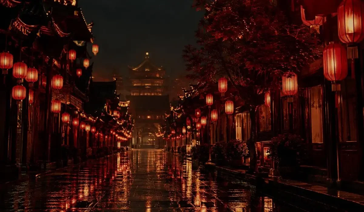 灯会与宫墙:古装短剧美学特辑 黄果短剧专题 专题配图:灯会与宫墙:古装短剧美学特辑